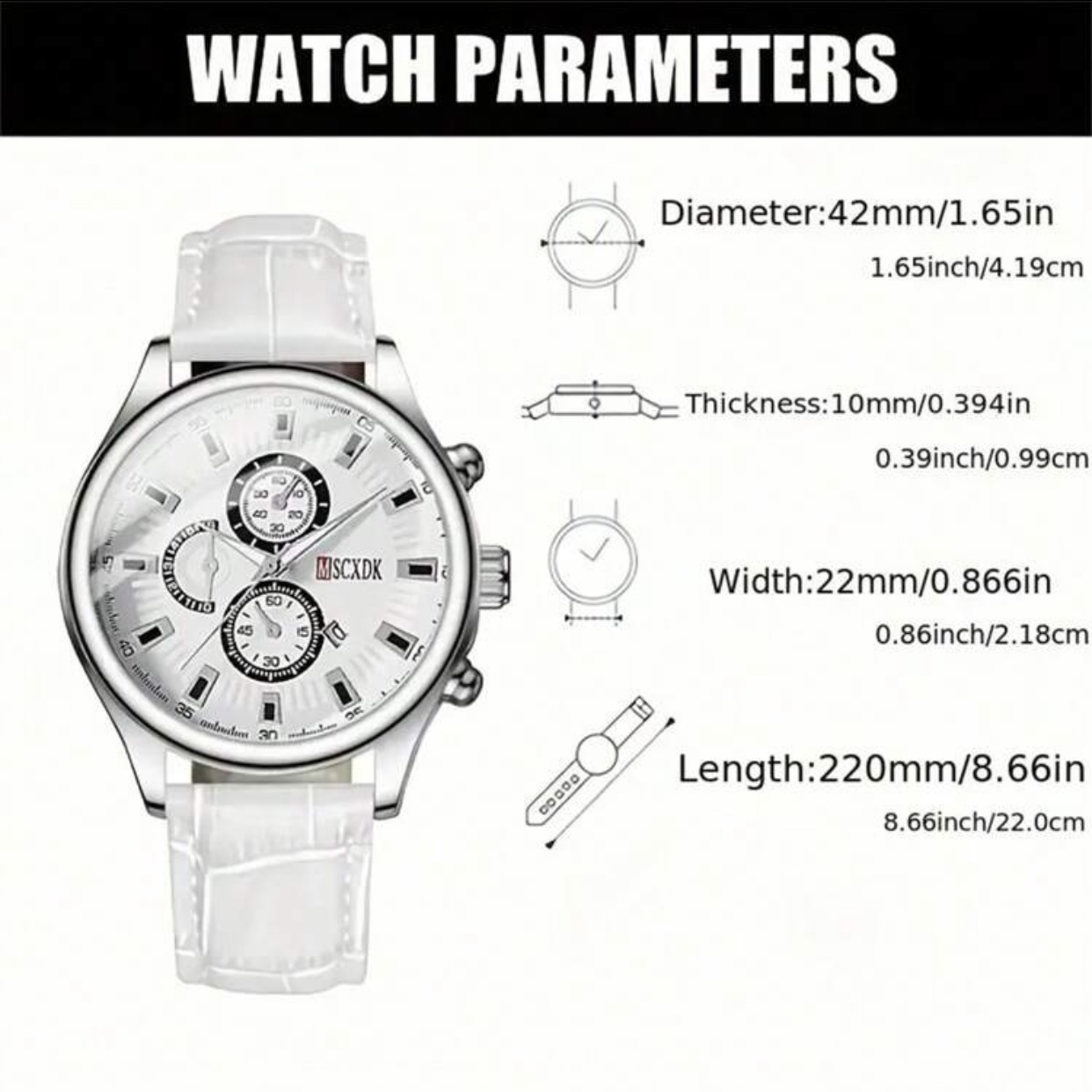 Men round watch 