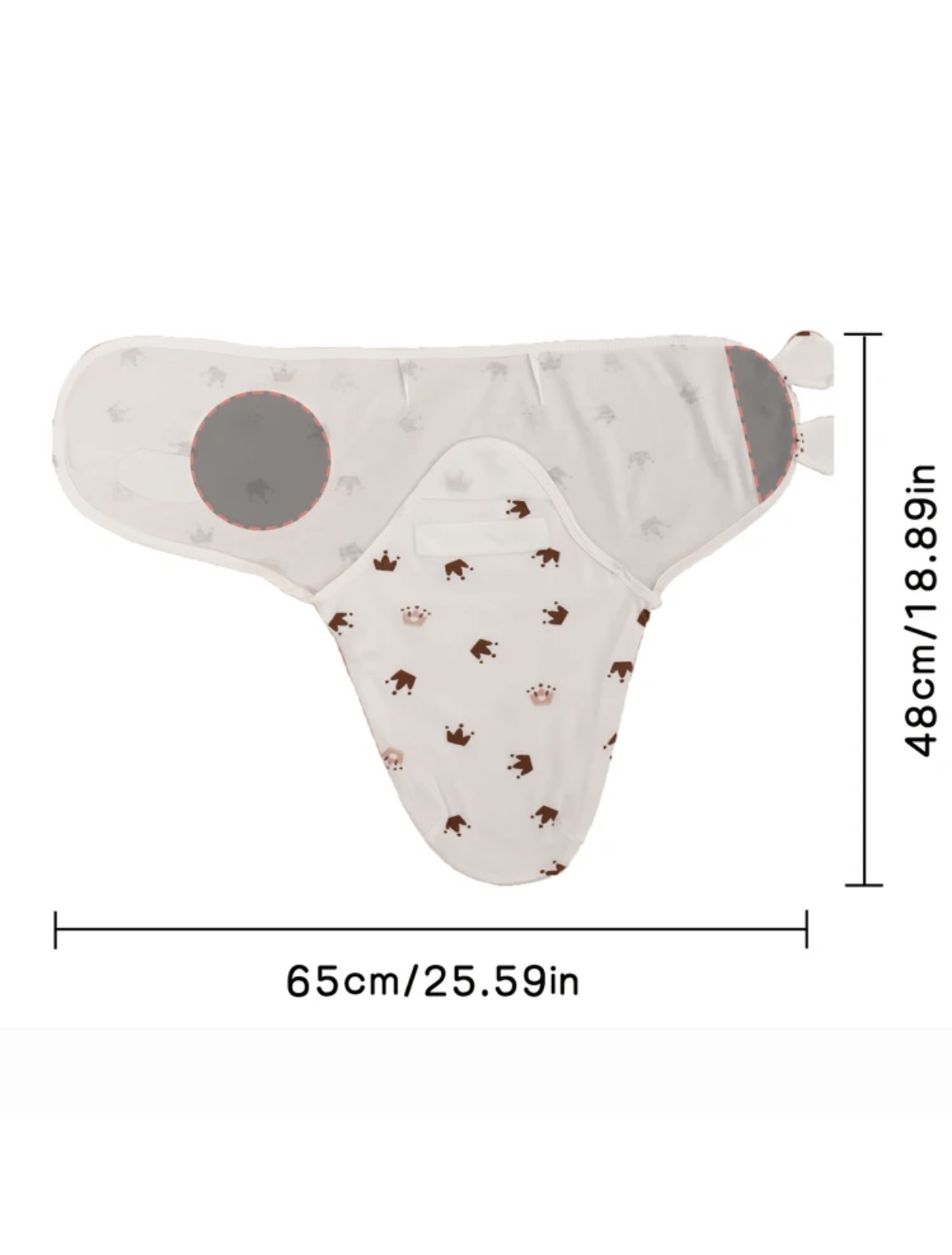 1 set(Swaddle + hat)0-3 monthly 